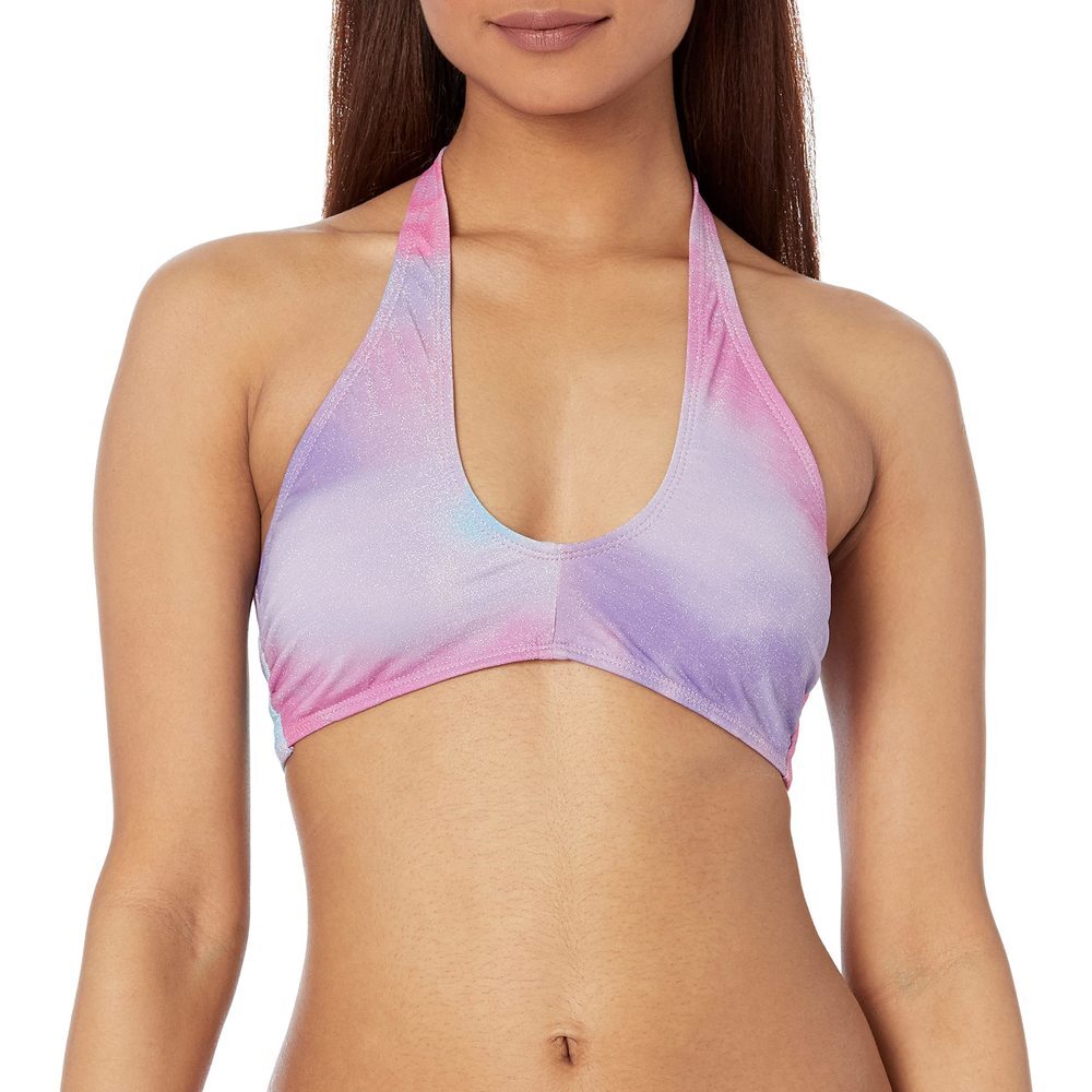 BCBGeneration womens Convertible Keyhole Swimsuit Bikini Top, Multi, X-Large US